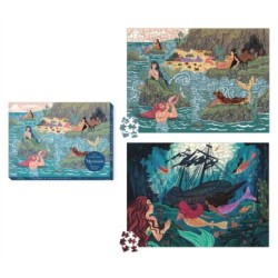Mermaids 2-in-1 Double-Sided 500-Piece Puzzle