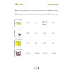 Læseevaluering på begyndertrinnet. Idas ord