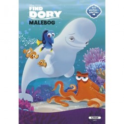MALEBOG: FIND DORY : 24 sider med klistermærker