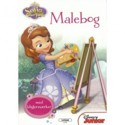 Sofia den Første - Malebog med klistermærker
