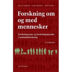 Forskning om og med mennesker: Forskningstyper og forskningsmetoder i samfundsforskning