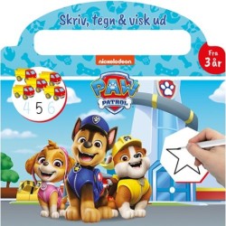 Paw Patrol - Skriv og visk ud (papbog med ikke-permanent pen)