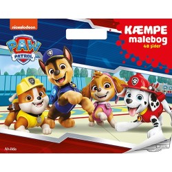 Paw Patrol -  KÆMPE malebog (malebog med håndtag)