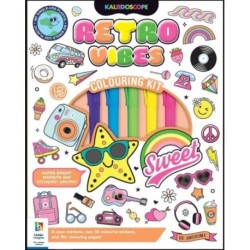 Kaleidoscope Colouring Kit Retro Vibes