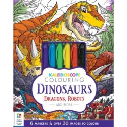 Kaleidoscope Colouring Kit Dinosaurs Dragons Robots & More