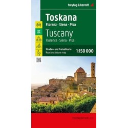 Tuscany - Florence, Siena, Pisa: Road and Leisure Map