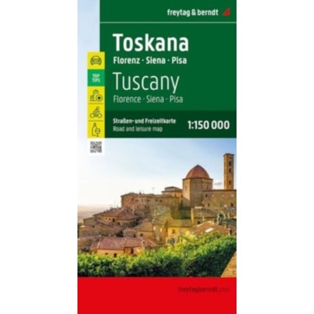 Tuscany - Florence, Siena, Pisa: Road and Leisure Map