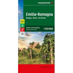 Emilia-Romagna Road and Leisure Map: Bologna - Rimini - San Marino