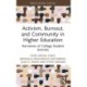 Activism, Burnout, and Community in Higher Education: Narratives of College Student Activists