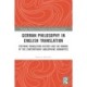 German Philosophy in English Translation: Postwar Translation History and the Making of the Contemporary Anglophone Humanities