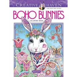 Creative Haven Boho Bunnies Coloring Book