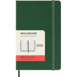 Moleskine 2025 12-Month Daily Pocket Hardcover Notebook: Myrtle Green: Myrtle Green