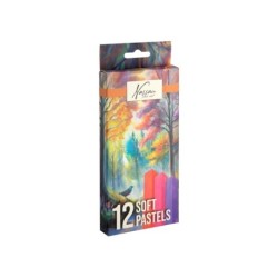 Sæt med 12 softpasteller