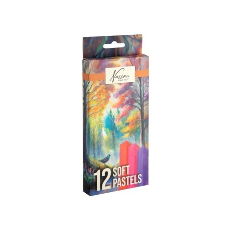 Sæt med 12 softpasteller