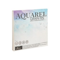 Akvarelblok 15 x 15 cm - 20 ark, 300 gram
