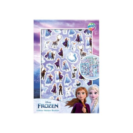 Frost, klistermærker med glitter: A5 bog med 8 ark