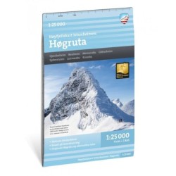 Høyfjellskart Jotunheimen : Høgruta : Gjendesheim Bessheim Memurubu Glitterheim Spiterstulen Liervassbu Krossbu