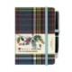Waverley Anderson Tartan cloth mini notebook with pen