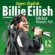 Super Stylish Billie Eilish Sticker Mosaic Art: 12 Stylish Designs, Performance Portraits, Photo Gallery