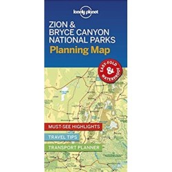 Lonely Planet Planning Map: Zion & Bryce Canyon National Parks