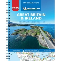 Great Britain & Ireland 2025: Main Roads Atlas