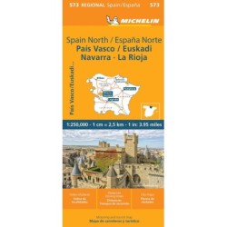Michelin Spain Blad 573: North Centre, Pais Vasco/Euskadi, Navarra, Rioja