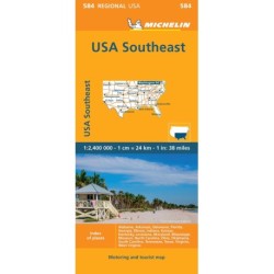 Michelin USA blad 584: Southeastern USA