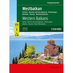 Western Balkans Road Atlas, Freytag & Berndt 1:150 000