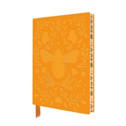 Jade Mosinski: Bee 2026 Artisan Art Vegan Leather Diary Planner - Page to View with Notes