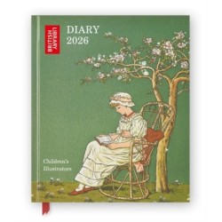 British Library: Children's Illustrators 2026 Desk Diary Planner - Week to View, Illustrated throughout