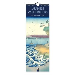 Japanese Woodblocks Slim Calendar 2026 (Art Calendar)