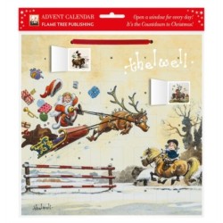 Norman Thelwell: Showjumping Santa Advent Calendar (with stickers)