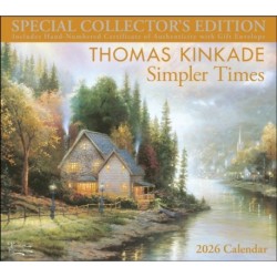 Thomas Kinkade Special Collector's Edition 2026 Deluxe Wall Calendar with Print