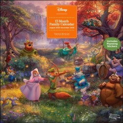 Disney Dreams by Thomas Kinkade Studios 17-Month 2025-2026 Family Wall Calendar