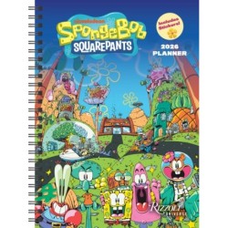 SpongeBob SquarePants 12-Month 2026 Planner Calendar (Includes Stickers)