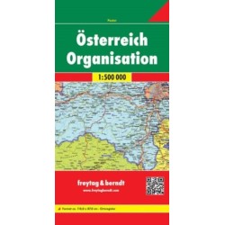 Austria Organisation Map 1:500 000