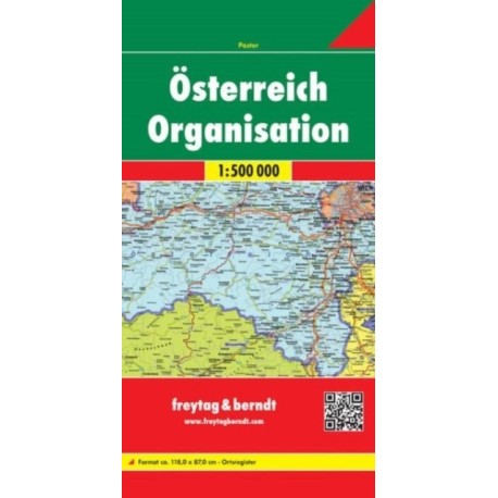Austria Organisation Map 1:500 000