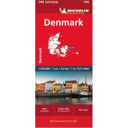 Denmark - Danmark, Michelin National Map 749