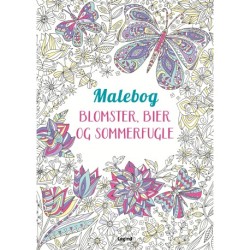 Malebog: Blomster, bier og sommerfugle