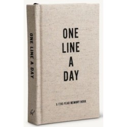 One Line a Day: A Five-Year Memory Journal (Canvas)