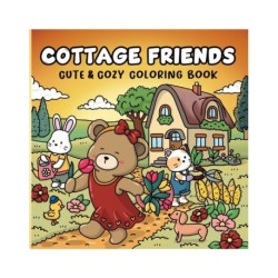 Cottage Friends: Cute & Cozy Coloring Book