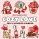 Malebog: Cozy Love - Cozy Coloring: sød og hyggelig malebog