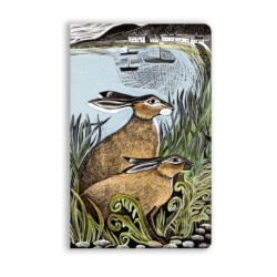 Angela Harding: Rathlin Hares (Soft Touch Journal)
