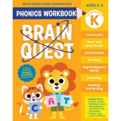 Brain Quest Phonics Workbook: Kindergarten