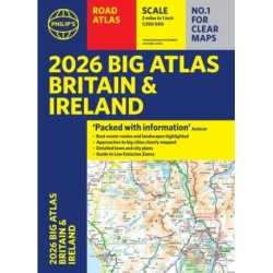 2026 Philip's Big Road Atlas of Britain & Ireland: (A3 Paperback)