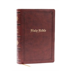 KJV Holy Bible: Personal Size Giant Print, Brown Leathersoft, Red Letter, Comfort Print: King James Version