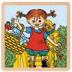 Pippi Langstrømpe - Træpuslespil - Pippi og Hr. Nilsson