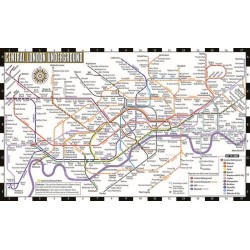 Streetwise London Underground Map - Laminated Map of the London Underground, England