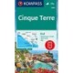 Hiking map 2450 Cinque Terre 1:35,000: 3-in-1 hiking map, with activity guide including map for offline use in the KOMPASS app