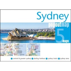 Sydney PopOut Map - pocket-size, pop up map of Sydney city centre